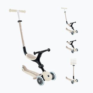 Hulajnoga trójkołowa dziecięca Globber Go.Up Active Ecologic Lights coconut