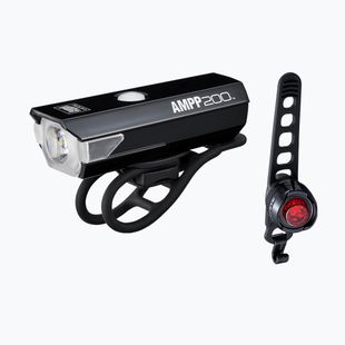 Zestaw lampek rowerowych CatEye AMPP 200 HL-EL042RC / ORB-RC TL-LD160RC black