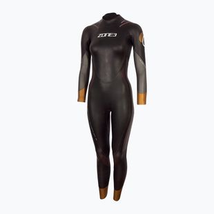 Pianka triathlonowa damska ZONE3 Thermal Aspire 4 mm black/grey/gold/red