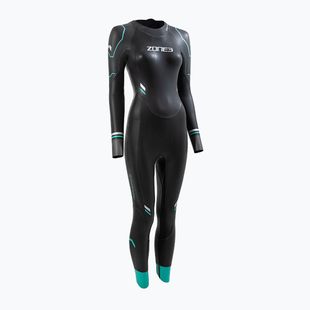 Pianka triathlonowa damska ZONE3 Advance 4 mm black/turquoise/gunmetal