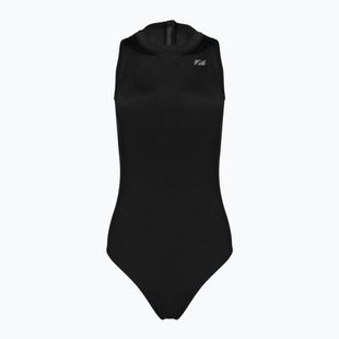 Strój pływacki jednoczęściowy damski ZONE3 OWS Renew High Neck black