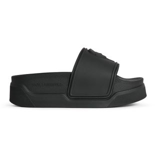 Klapki damskie KARL LAGERFELD Kondominium Nft Relief black rubber