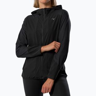 Kurtka do biegania damska Mizuno Active Alpha Hodded black