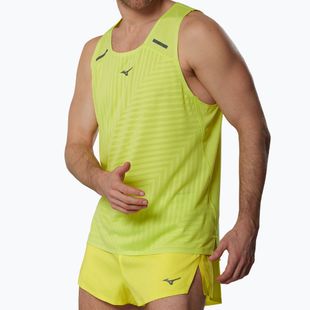 Koszulka do biegania męska Mizuno Tech Light Tank lightning yellow