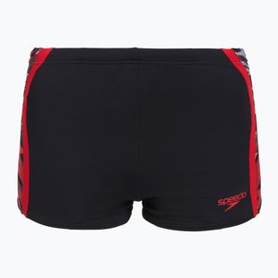 Bokserki pływackie Speedo Hyperboom Splice Aquashort anthracite/high risk red