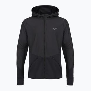 Kurtka do biegania męska Mizuno Active Warmalite Hybrid Full Zip Hooded Long Sleeve Top black