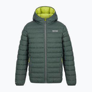 Kurtka ocieplana dziecięca REGATTA Lofthouse dark forest green/wild lime