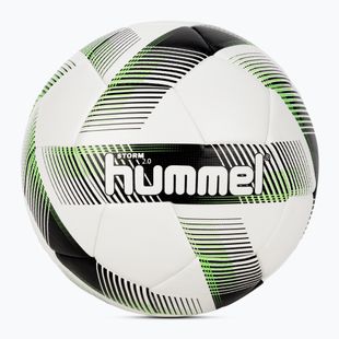 Piłka do piłki nożnej Hummel Storm 2.0 FB white/black/green rozmiar 5