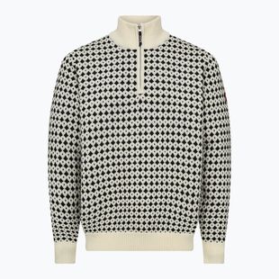Sweter męski Dovre Knitted Half Zip Pullover beige