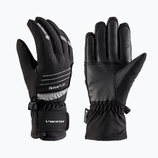 Rękawice narciarskie dziecięce Viking Helix GTX dark grey