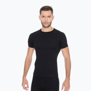 Koszulka termoaktywna męska Brubeck Active Wool czarny