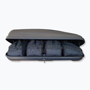 Zestaw toreb do boxa dachowego KJUST Interpack Traxer 5.6 4 szt. czarny