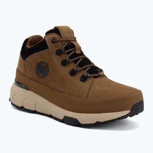 Buty zimowe męskie Pitbull Cabrillo leather brown