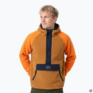Bluza polarowa męska KADVA RODIA brązowy