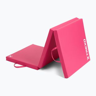 Materac gimnastyczny XTREXO składany 180 x  60 x 5 cm różowy