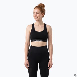Biustonosz WOOLCANO BRA1111 merino czarny