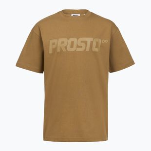 Koszulka męska PROSTO Big Logo cinnamon beige