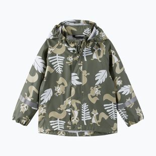 Kurtka przeciwdeszczowa dziecięca Reima Vesi greyish green 5100025A-8929