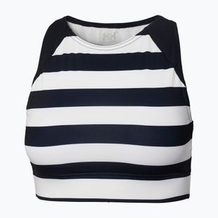 Góra od stroju kąpielowego Helly Hansen Hydropower Cropped navy stripe