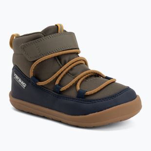 Buty barefoot dziecięce Viking Footwear Birch Barefoot Mid 1V Waterproof navy/olive