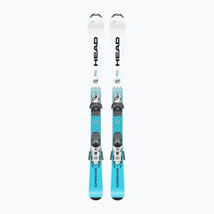 Narty zjazdowe dziecięce HEAD Supershape Team Easy JRS + wiązania Jrs 4.5 GW CA white/blue