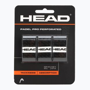 Owijki do rakiet do padla HEAD Perforated 3 szt. black