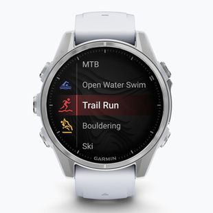 Zegarek Garmin Fenix 8 43 mm Amoled silver/white stone