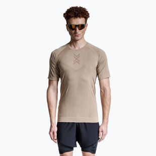 Koszulka do biegania męska X-Bionic Xceed Run sand/dark sand