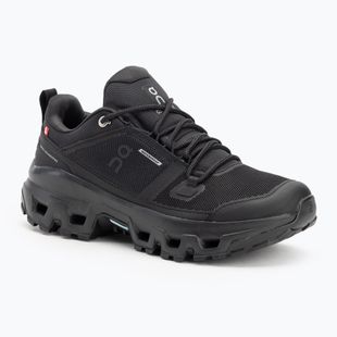 Buty damskie On Cloudrock Low Waterproof black/black