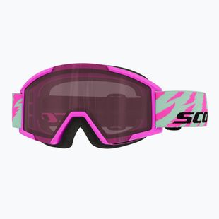 Gogle narciarskie dziecięce SCOTT Shield neon pink/mint green/rose