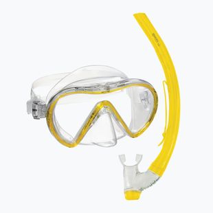 Zestaw do snorkelingu Mares Combo Stream yellow/clear