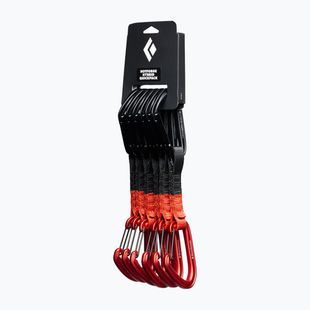 Zestaw ekspresów wspinaczkowych Black Diamond Hotforge Hybrid Quickpack Set 6 szt. 12 cm octane
