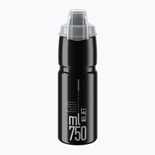 Bidon rowerowy Elite Jet Plus 750 ml black/grey logo