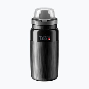 Bidon rowerowy Elite FLY Tex MTB 550 ml black/grey logo