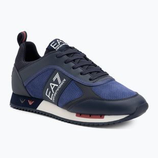 Buty EA7 Emporio Armani Black & White Suede sky captain/deep cobal/mineral