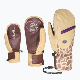 Rękawice snowboardowe damskie Level Pulsar Mitt beige