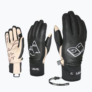 Rękawice narciarskie damskie Level Ivory pk black