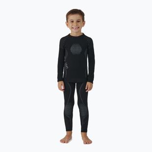 Komplet bielizny termoaktywnej dziecięcej UYN Junior Visyon 2.0 black