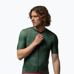 Koszulka rowerowa męska Alé Deep dark green