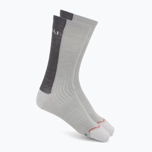 Skarpety męskie Castelli Castelli Logo 18 Merino Sock silver gray/dark gray