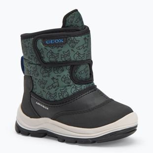 Śniegowce dziecięce Geox Flanfil ABX black/forest