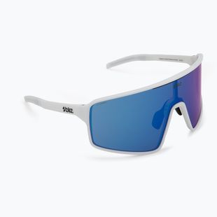 Okulary przeciwsłoneczne Bliz P001 matte white/grey blue mirror