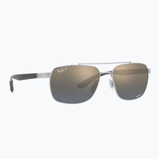 Okulary przeciwsłoneczne Ray-Ban RB3701 Polarized+ Lenses silver/blue gold polarized+