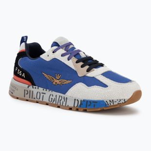 Buty męskie Aeronautica Militare SC0276UCT03546 blu elettrico