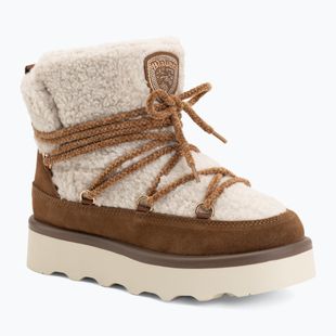 Śniegowce damskie Blauer USA F6DOYLE01 cream/brown