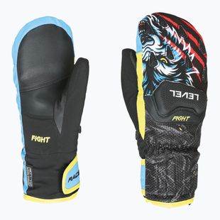 Rękawice narciarskie dziecięce Level Race Jr Mitt black/yellow