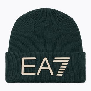 Czapka zimowa EA7 Emporio Armani Mountain Logo Series Big Beanie silver pine