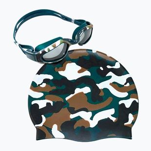 Zestaw RAS WT czepek + okulary light green