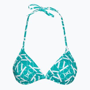 Góra od stroju kąpielowego Calvin Klein Triangle-RP Print monogram blue