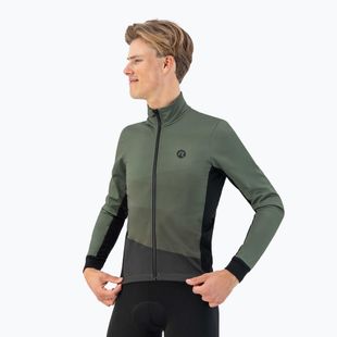 Kurtka rowerowa męska Rogelli Tarax Winter Jacket army green